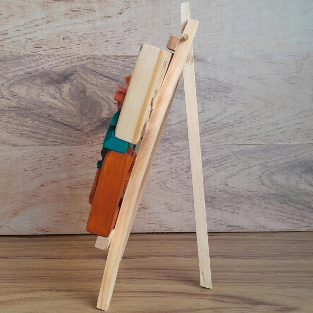 "Horizontes" Colombian Landscape Wood Art on Easel