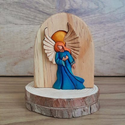 Front-Facing Angel Wood Art