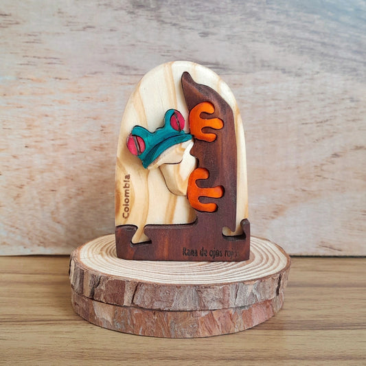 Frog Wooden Souvenir