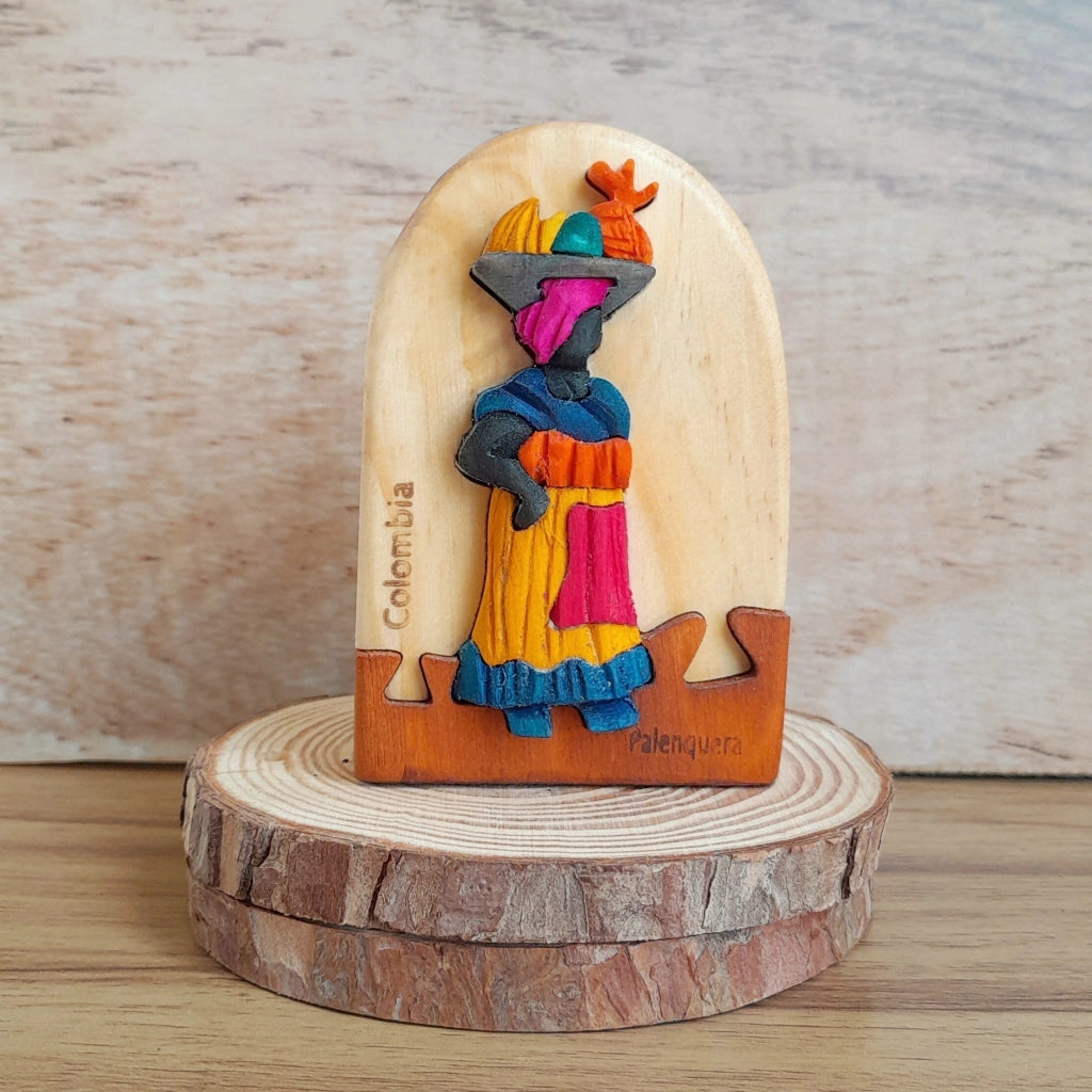 Palenquera Wooden Souvenir