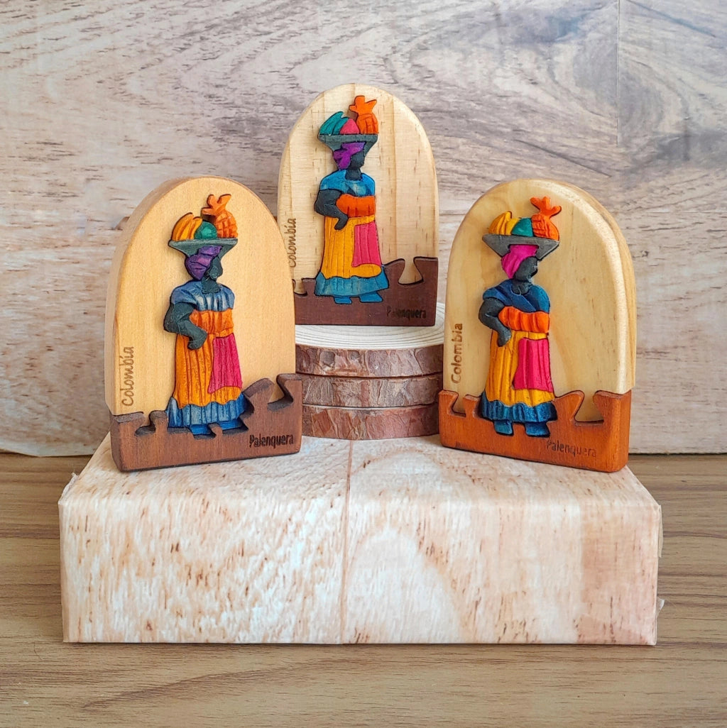 Palenquera Wooden Souvenir