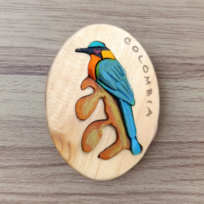 Motmot Wooden Fridge Magnet