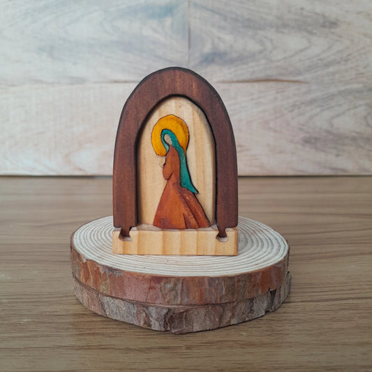 Virgin Mary Arch Wood Art