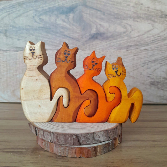 Four Cats Wood Art