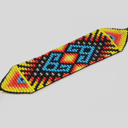 Colombian Bead Bracelet with Tribal Motifs