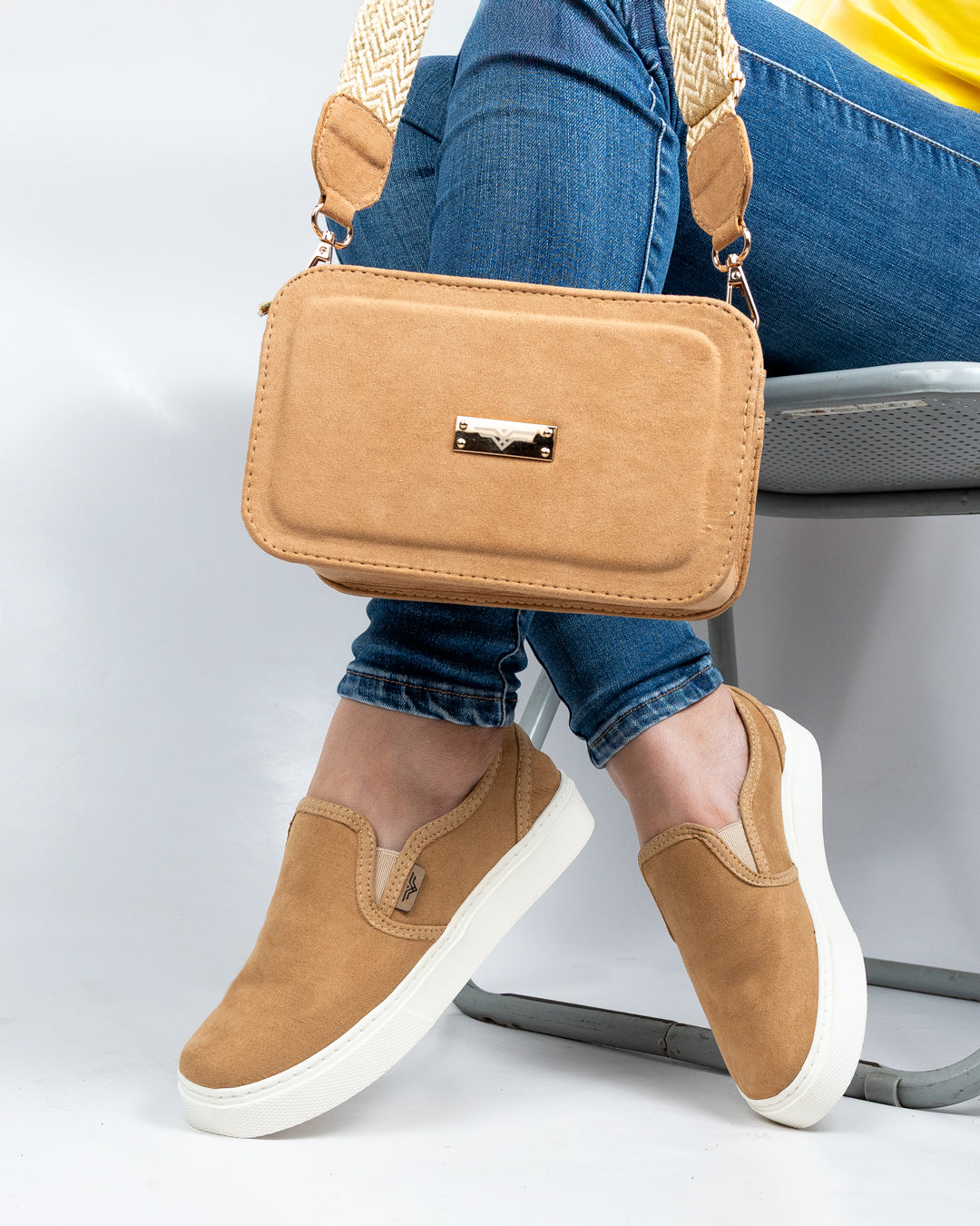 Sand Shoes & Crossbody Bag Set by Pontiak