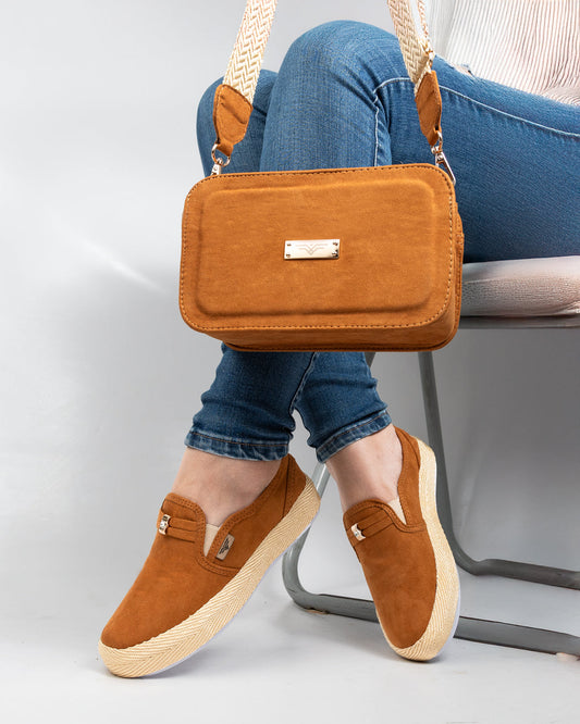 Honey Shoes & Crossbody Bag Set by Pontiak