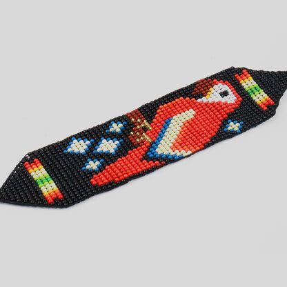 Colombian Bead Bracelet with Tribal Motifs