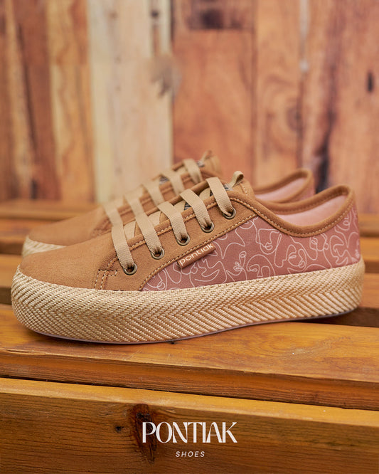 Sand x Silhouette Lace-Up Espadrille Sneakers by Pontiak