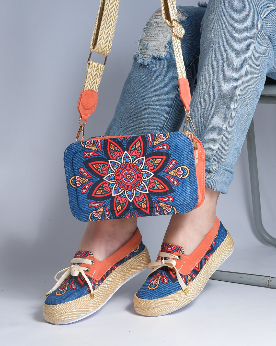 Sunny Shoes & Crossbody Bag Set by Pontiak