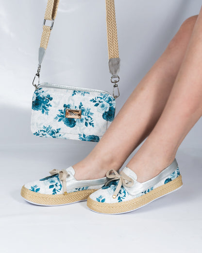 Flower Delirio Shoes & Crossbody Bag Set by Pontiak