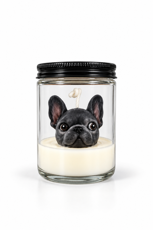 French Bulldog Silicone Candle Mold