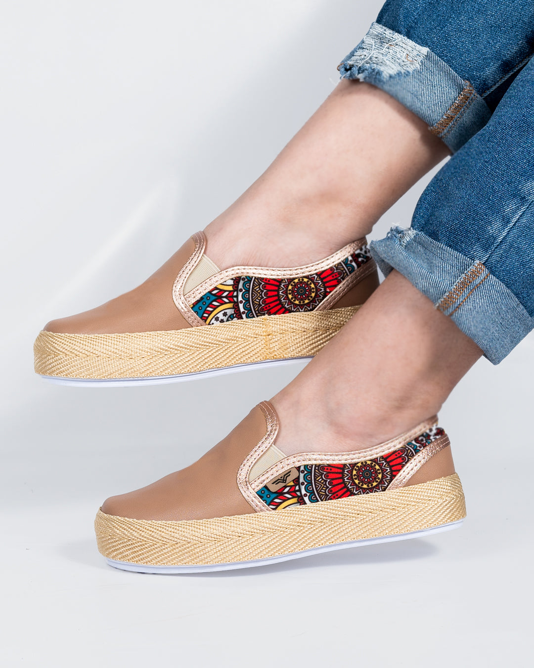 Orange Slip-On Espadrille Sneakers by Pontiak