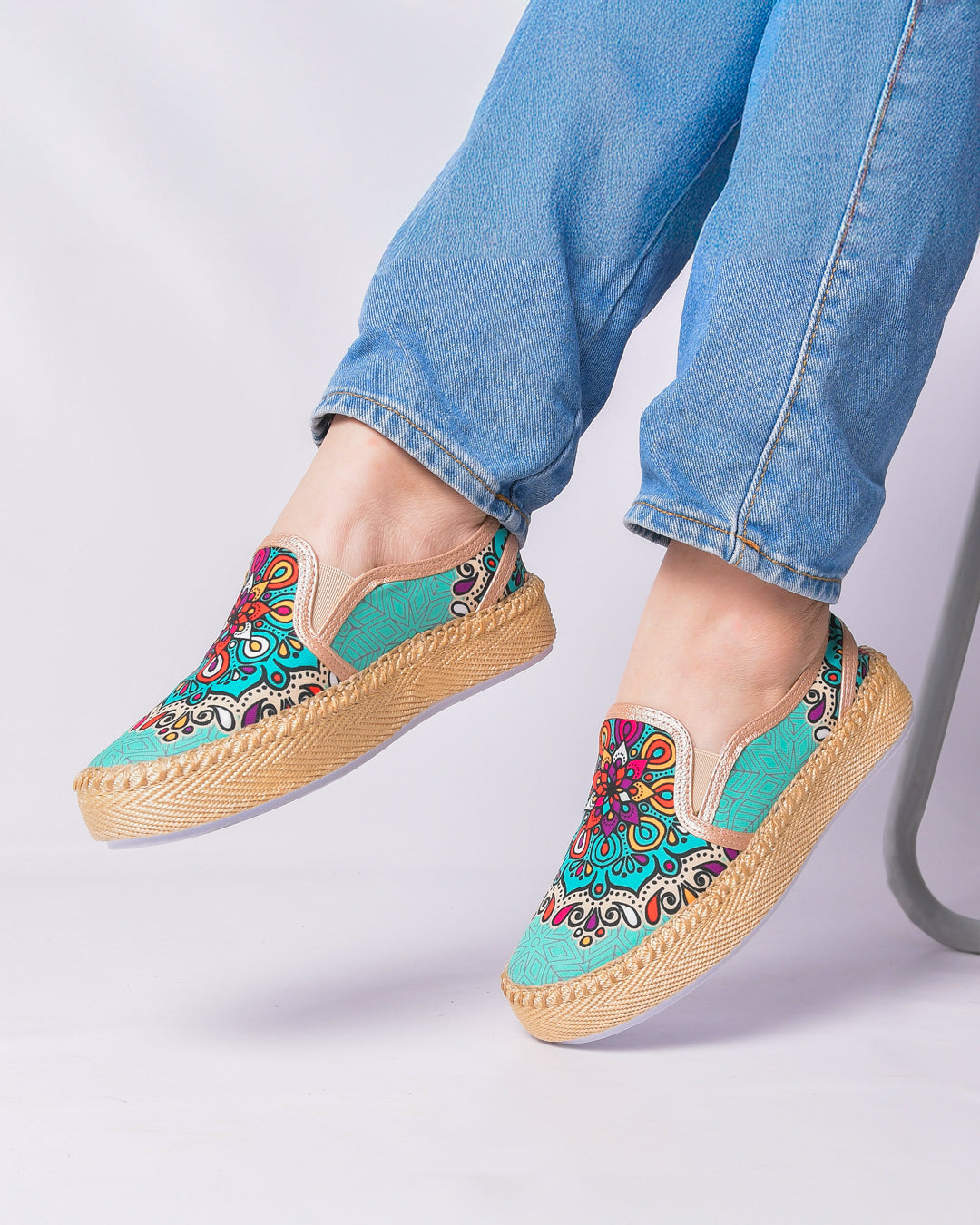 Green Mint Slip-On Espadrille Sneakers by Pontiak
