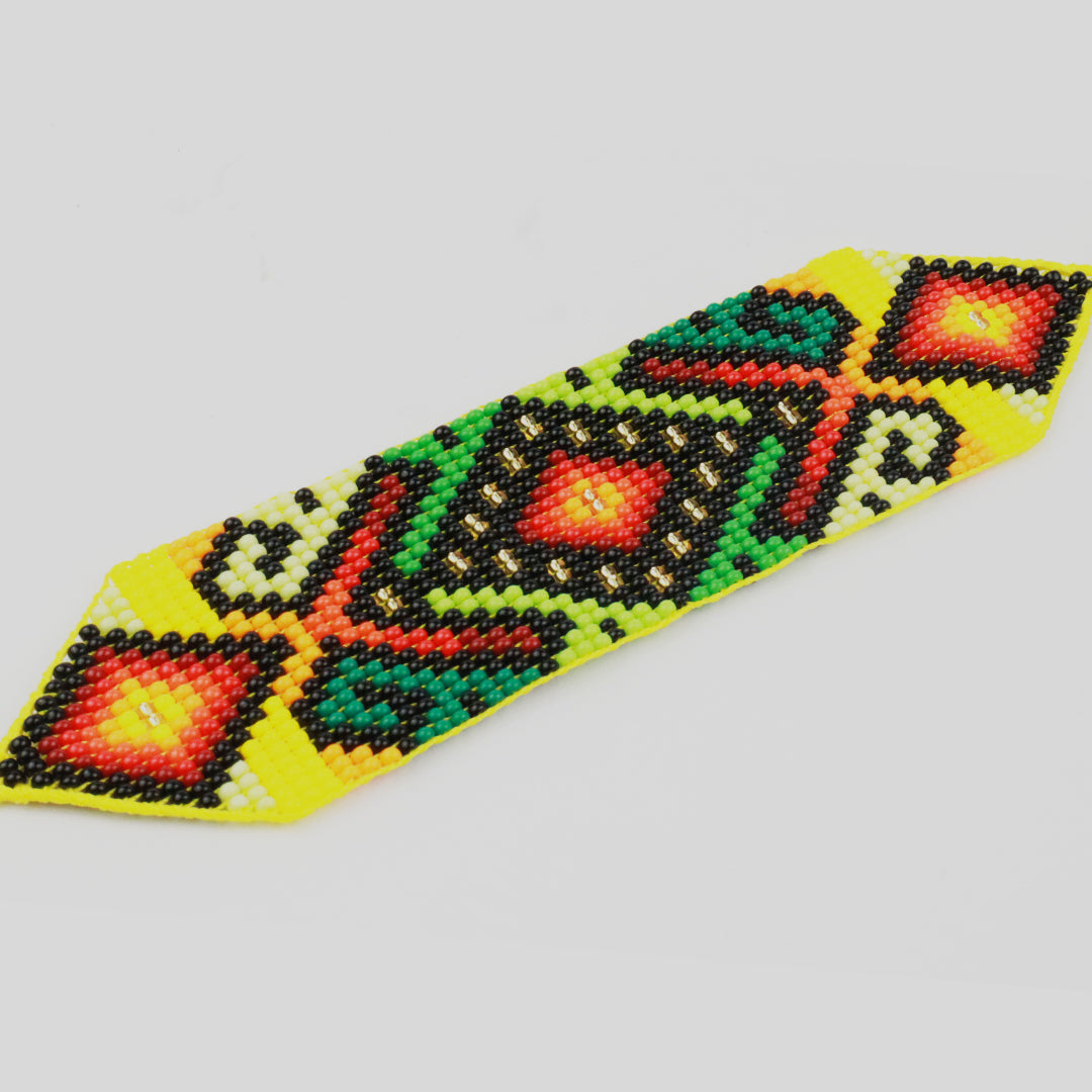 Colombian Bead Bracelet with Tribal Motifs