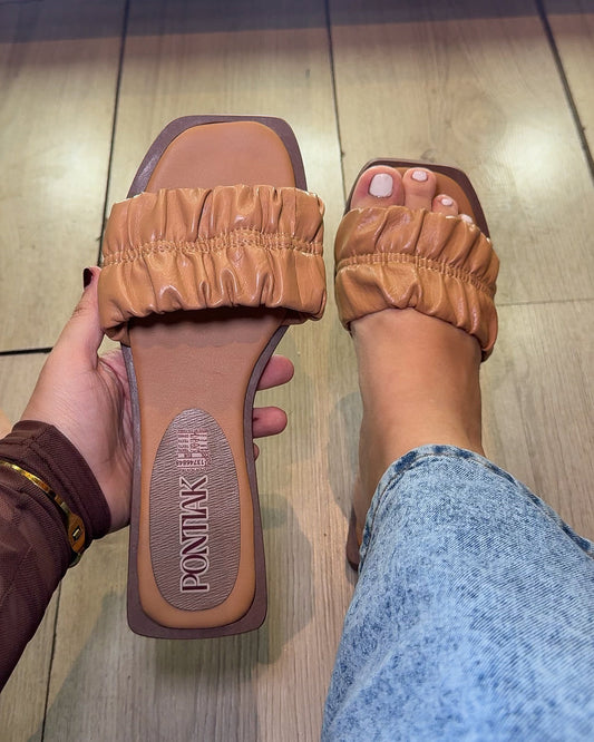 Cloud Soft Ruched Slide Sandals by Pontiak