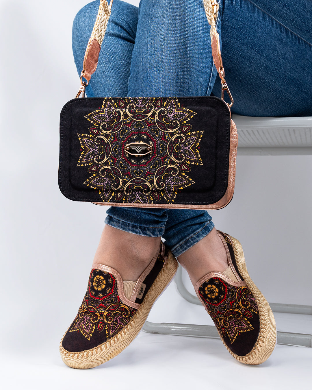 Brown x Priya Shoes & Handbag Set by Pontiak