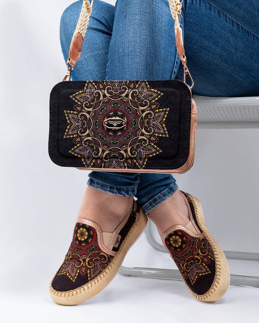 Brown x Priya Shoes & Handbag Set by Pontiak