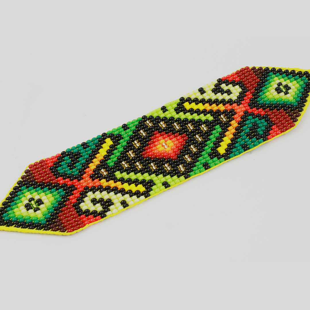 Colombian Bead Bracelet with Tribal Motifs