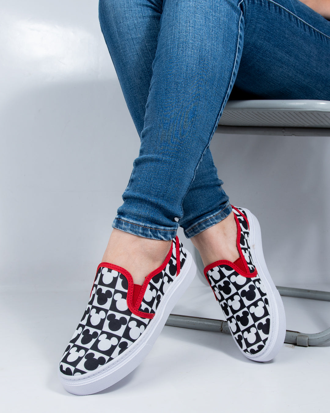 Mickey Mouse Slip-On Espadrille Sneakers by Pontiak