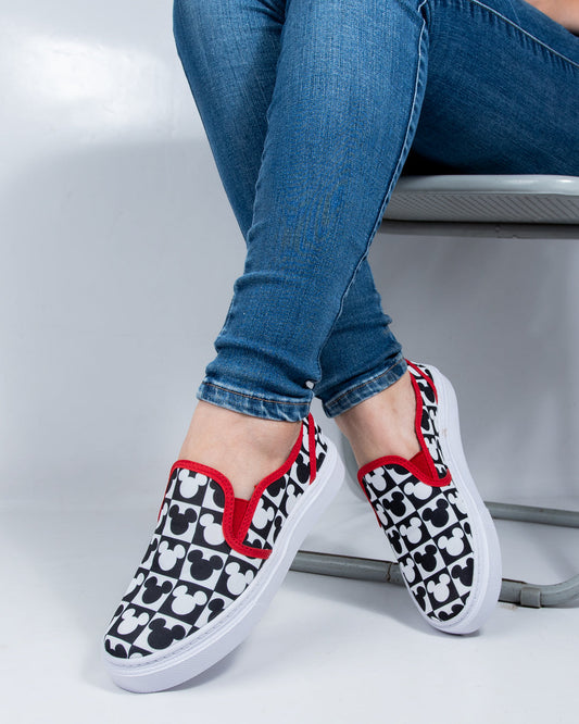 Mickey Mouse Slip-On Espadrille Sneakers by Pontiak