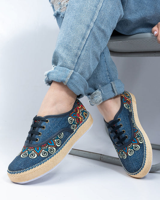 Tiwa Pearl Denim Women's Casual Shoes by Pontiak