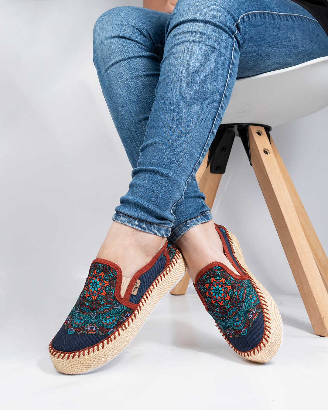 Mulan Denim Slip-On Espadrille Sneakers by Pontiak