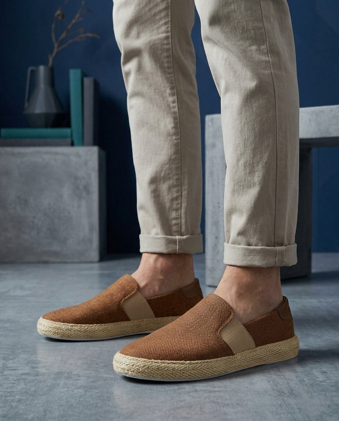 Cafeto Men's Espadrille Slip-On Shoes by Pontiak