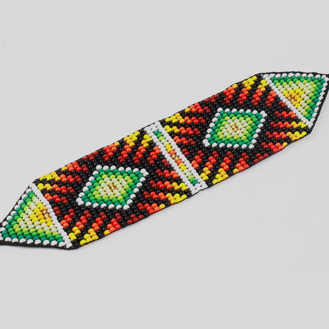 Colombian Bead Bracelet with Tribal Motifs