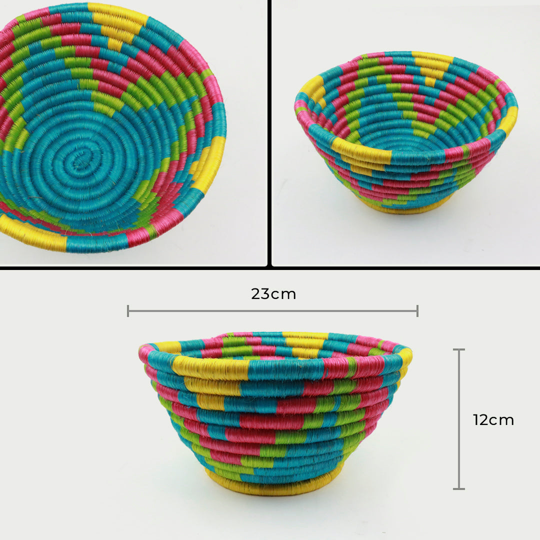 Handmade Fruit Bowl Centerpiece in Fique Fabric