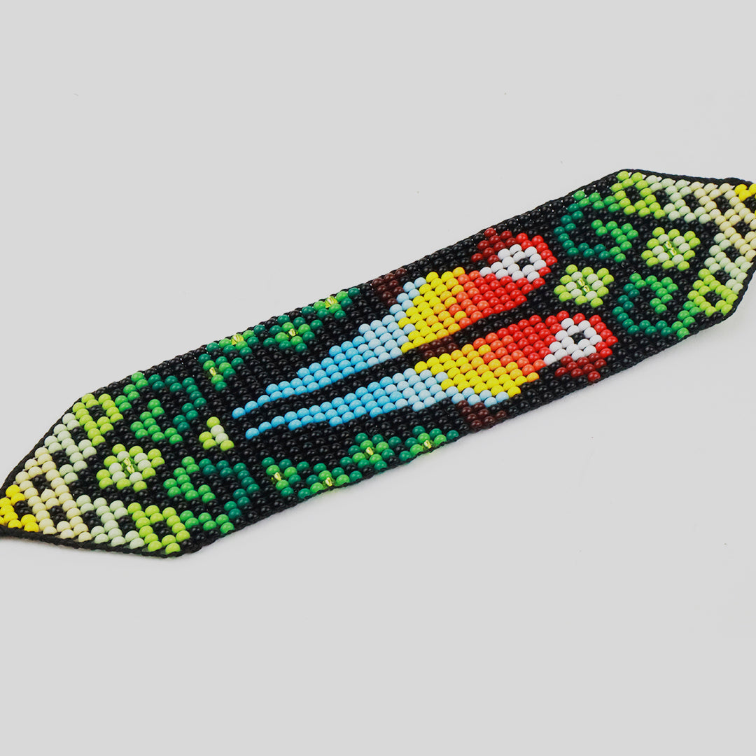 Colombian Bead Bracelet with Tribal Motifs