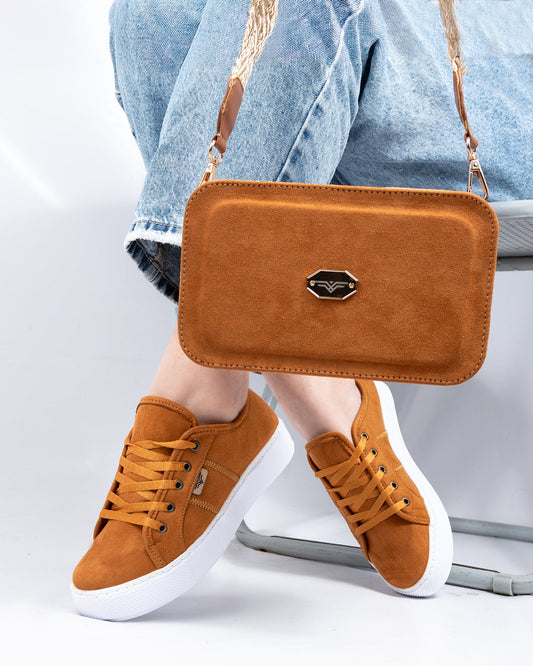 Honey Shoes & Crossbody Bag Set by Pontiak