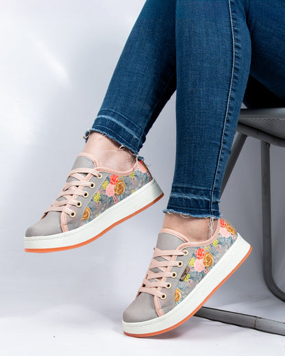 Muscary Lace-Up Espadrille Sneakers by Pontiak