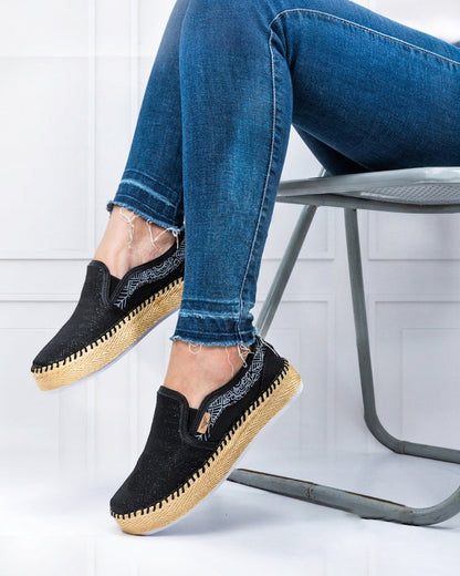 Arandela Glitter Slip-On Espadrille Sneakers by Pontiak