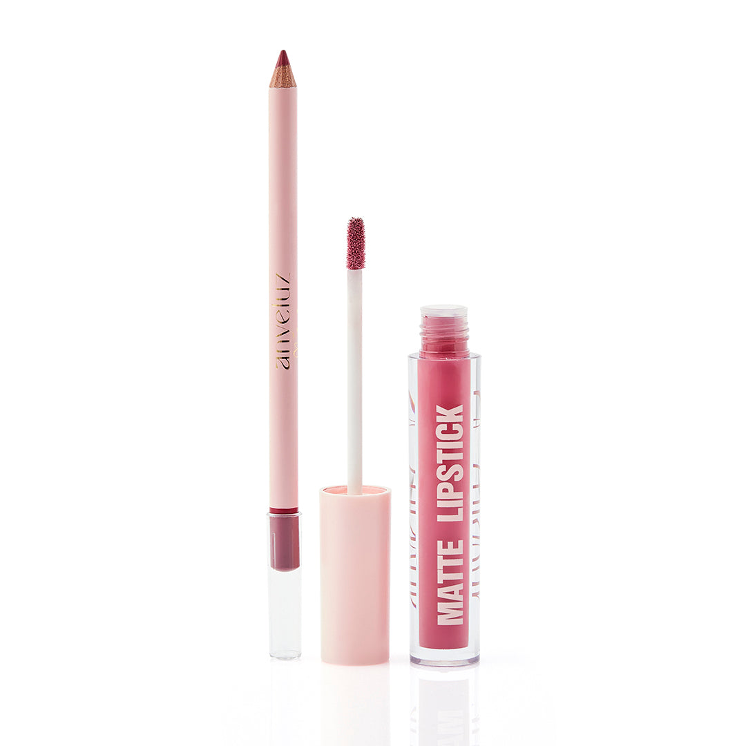 Matte Lipstick & Lip Liner Duo Kit