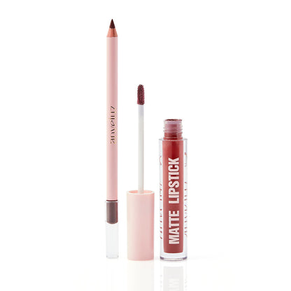 Matte Lipstick & Lip Liner Duo Kit