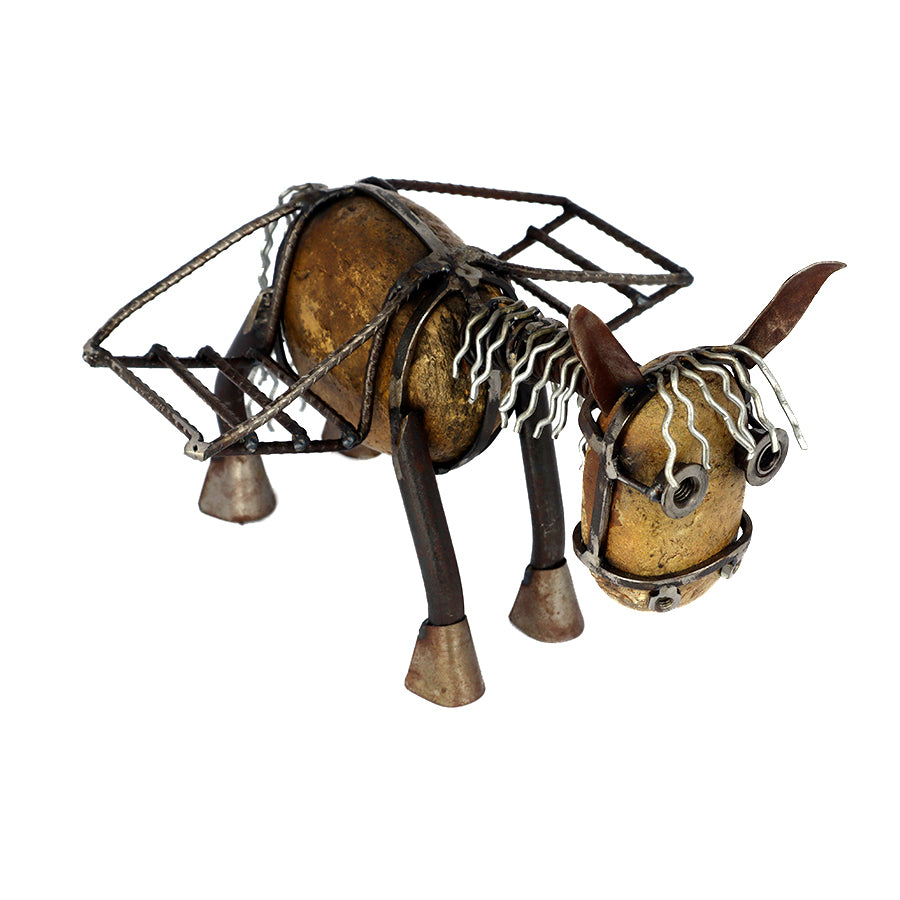 Donkey with Double Stand – Recycled Materials