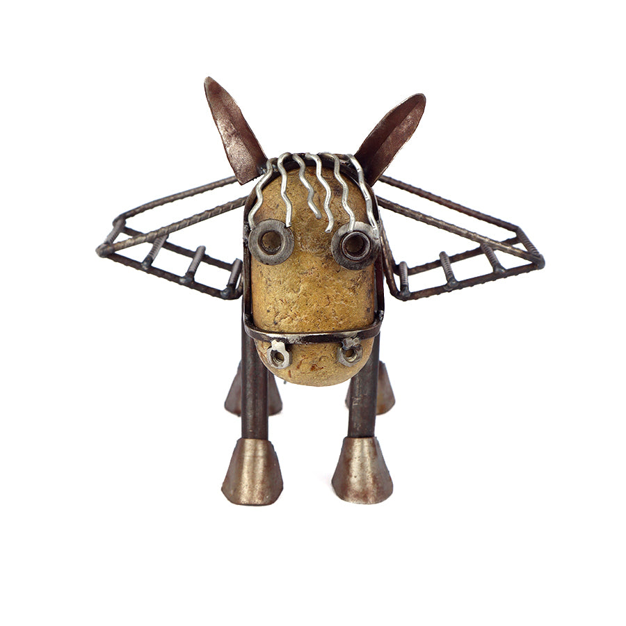 Donkey with Double Stand – Recycled Materials