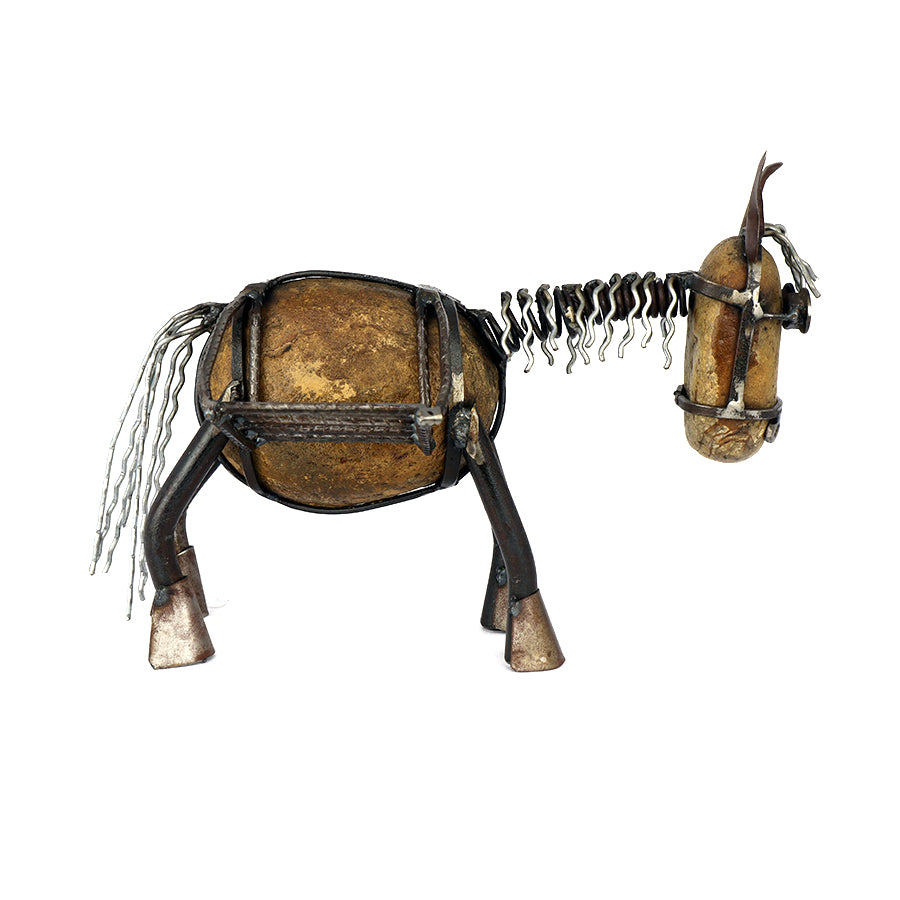 Donkey with Double Stand – Recycled Materials