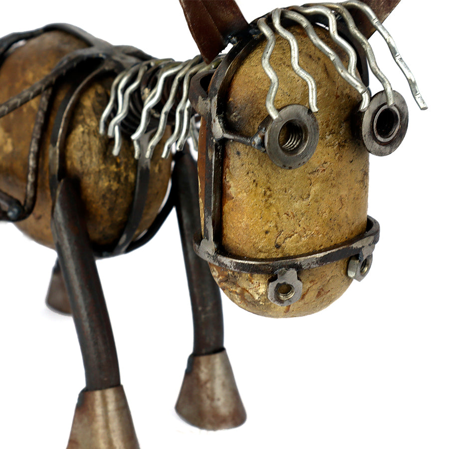 Donkey with Double Stand – Recycled Materials