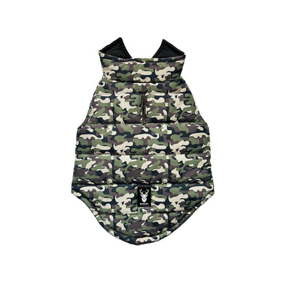 Green Camo Padded Dog Vest