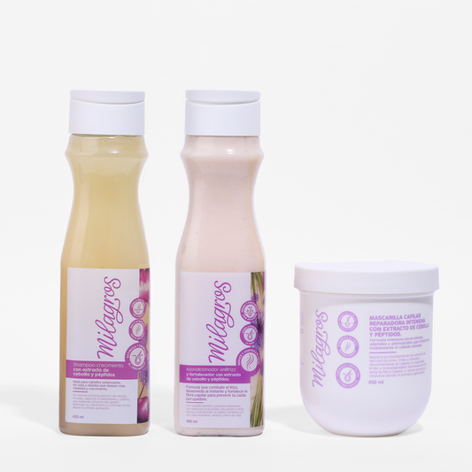 Growth & Anti-Frizz Kit with Onion Extract & Peptides