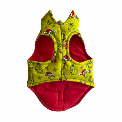 Grinch Padded Dog Vest