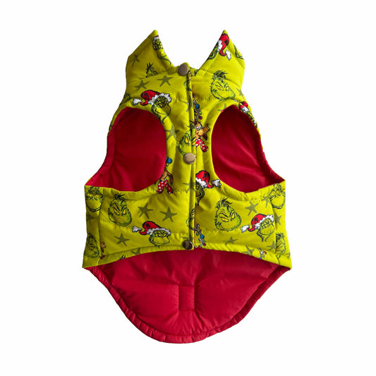 Grinch Padded Dog Vest