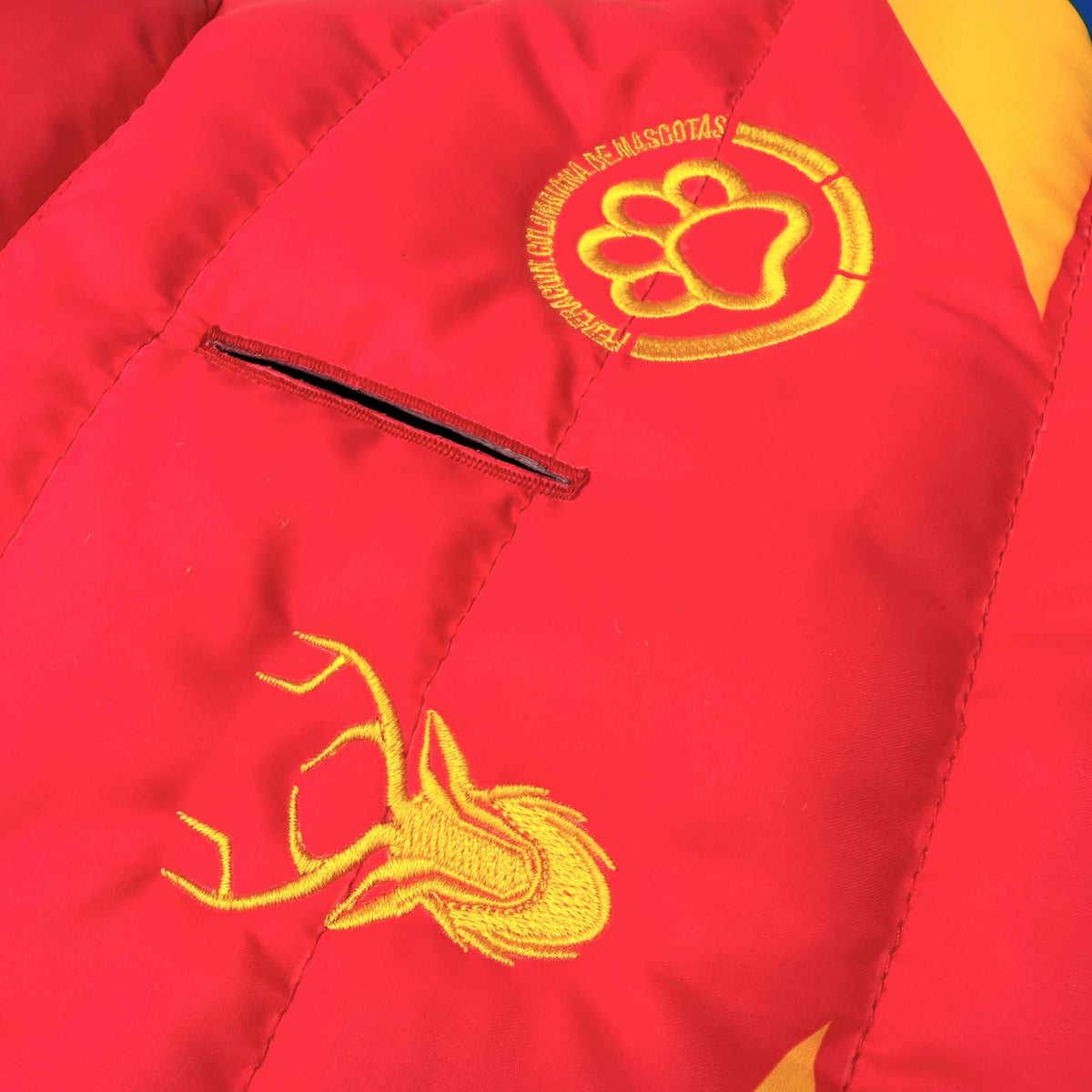 Colombia National Team 90s Red Padded Dog Vest