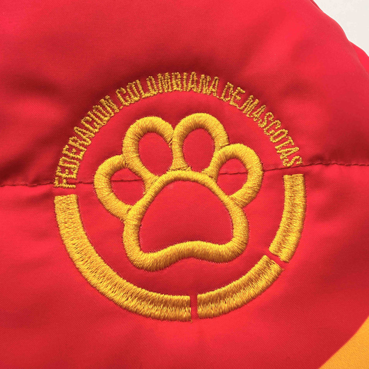 Colombia National Team 90s Red Padded Dog Vest