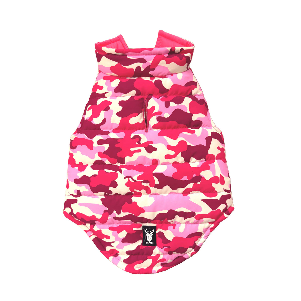 Pink Camo Padded Dog Vest