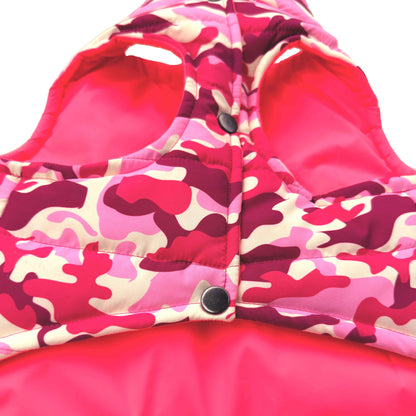 Pink Camo Padded Dog Vest