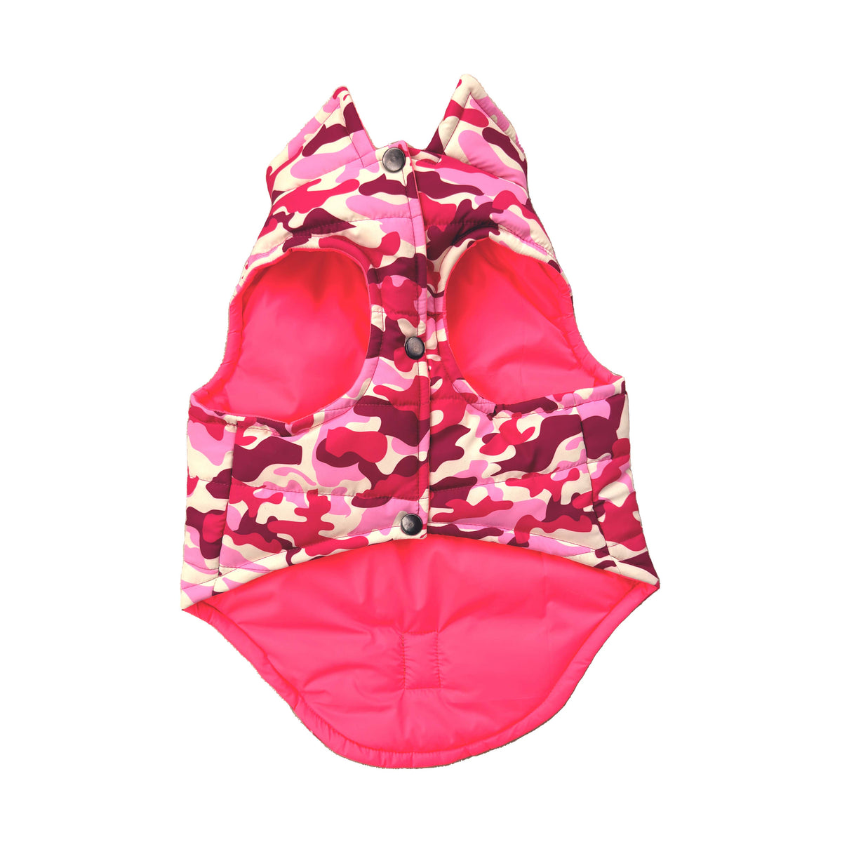 Pink Camo Padded Dog Vest