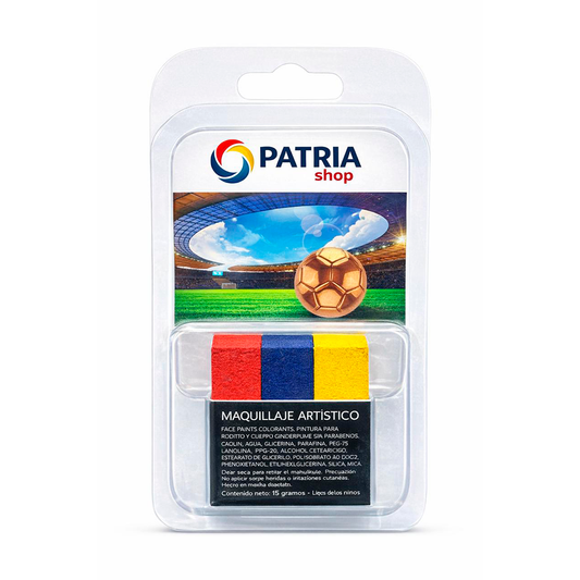 Colombian Flag Face Paint Stick – Effortless Tricolor Fan Makeup